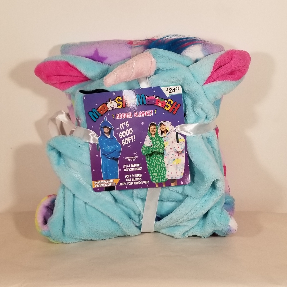 Moosh Moosh Llamacorn Llama Unicorn Hooded Blanket 23x27 One Size
